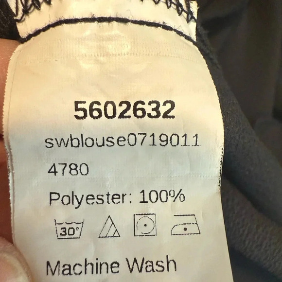 Women's Floral Embroidered Ruffle Sleeve Peplum Blouse Top - Picture 6 of 6